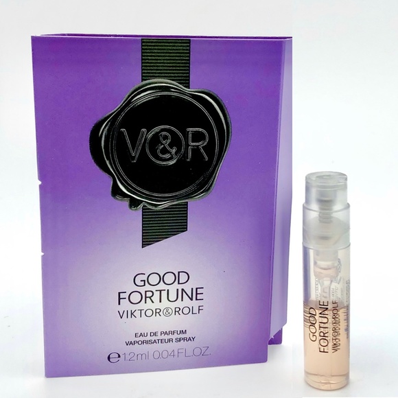 ❤️ 4 for $25 Viktor & Rolf GOOD FORTUNE Mini Travel Vial New On Card - Picture 1 of 1